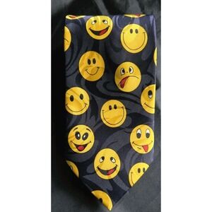 Steven Harris Hand Made Smiley Face‎ Emoji Tie